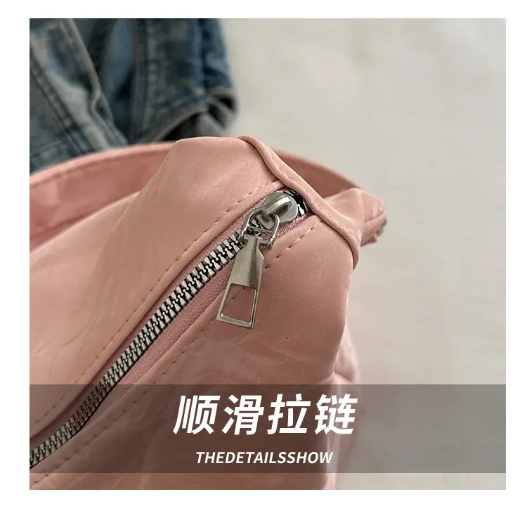 2024 Soft Puffer Shoulder Bag with Teddy Bear Pendant — feature 7