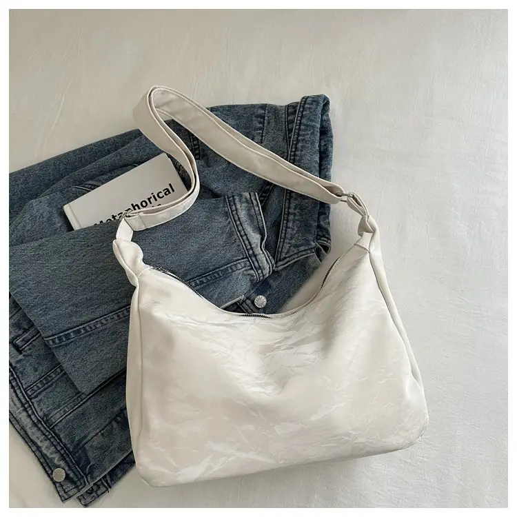 2024 Soft Puffer Shoulder Bag with Teddy Bear Pendant - Image 2