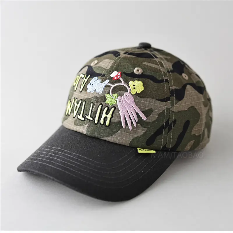 Cute Letter Pattern Baseball Cap for Men Women Black - Image 3