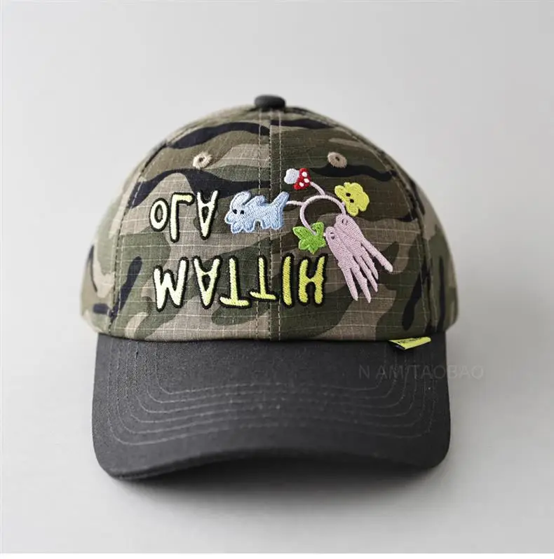 Cute Letter Pattern Baseball Cap for Men Women Black — feature 4