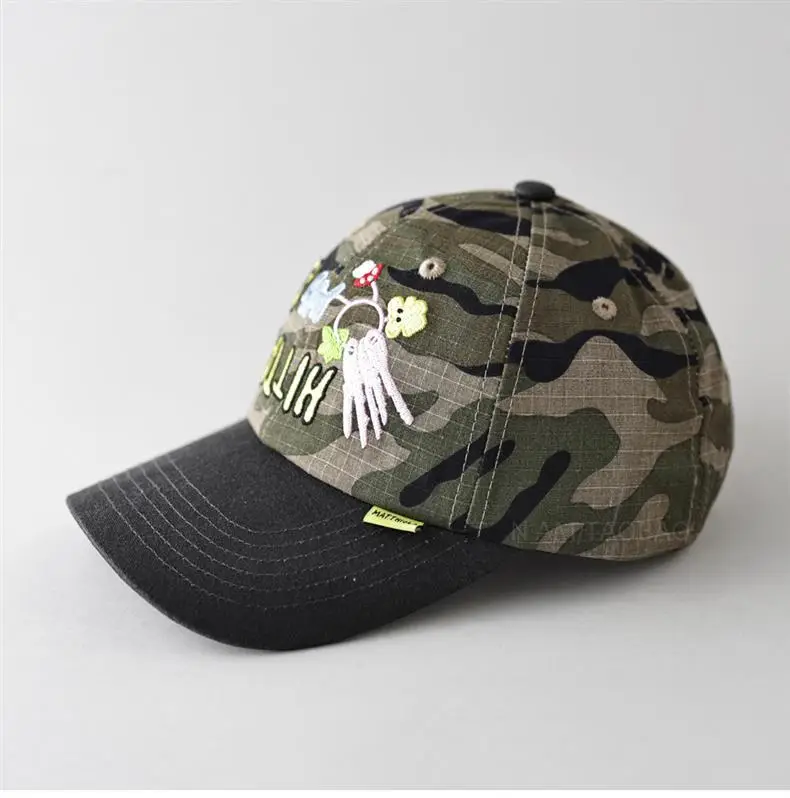 Cute Letter Pattern Baseball Cap for Men Women Black — feature 5