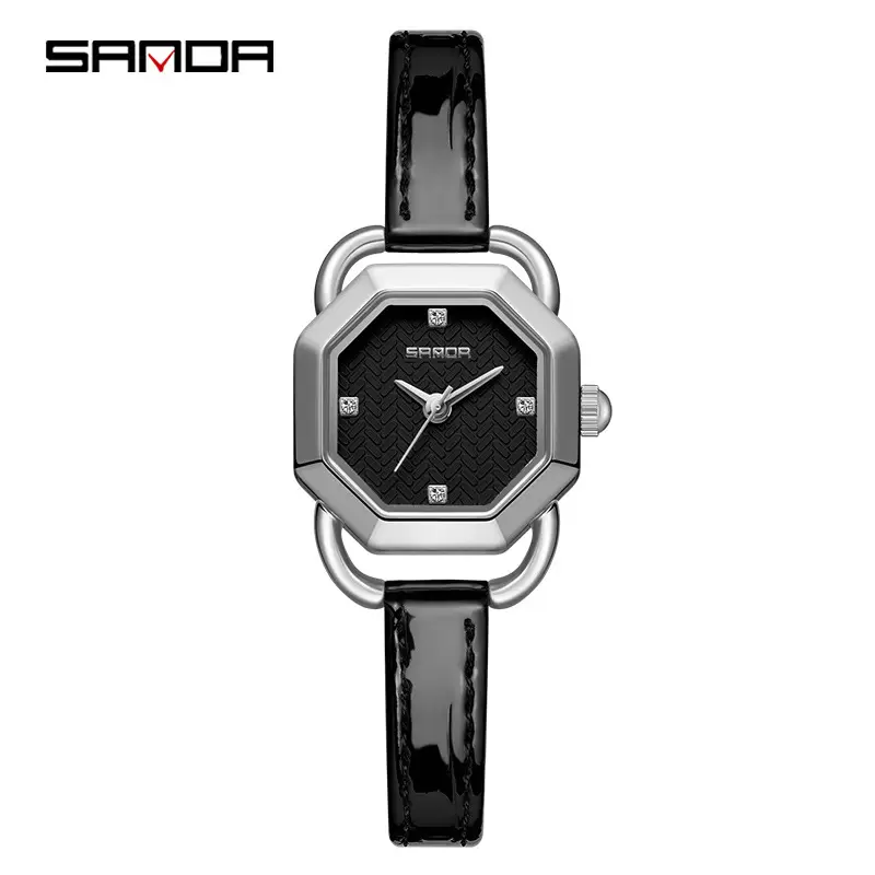 Sanda Quartz Women's Watch Green Octagonal Water Resistant - Image 7