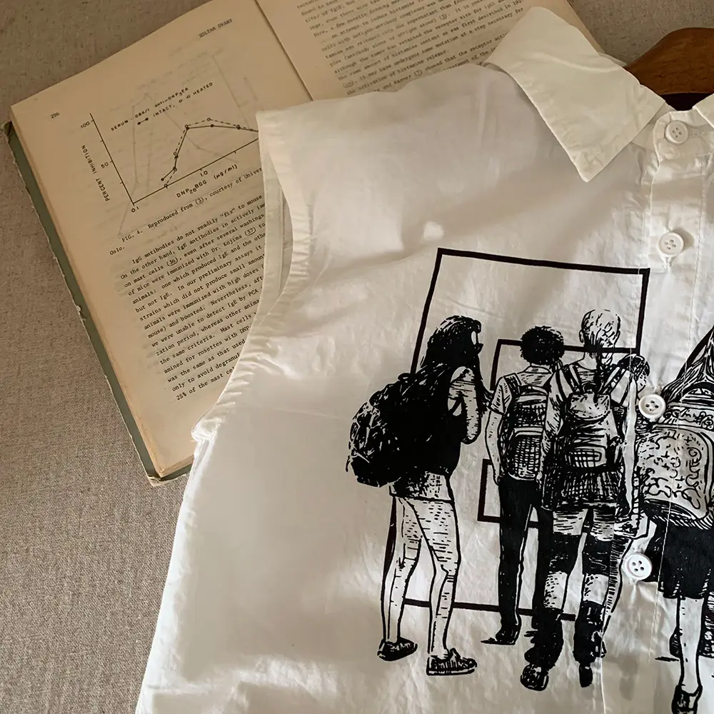 Children's Sleeveless T-Shirt with Retro Print - Image 4