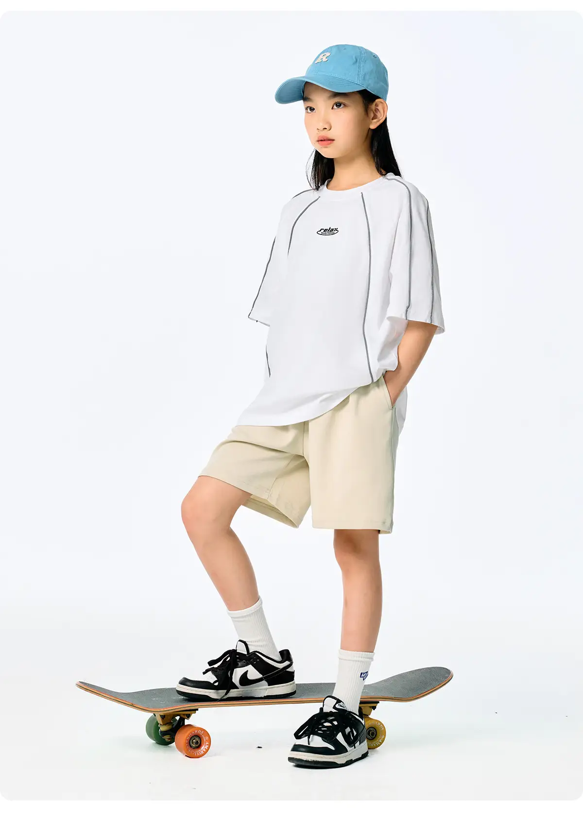 Kids Black Retro Sports T-Shirt for Girls Boys — feature 21