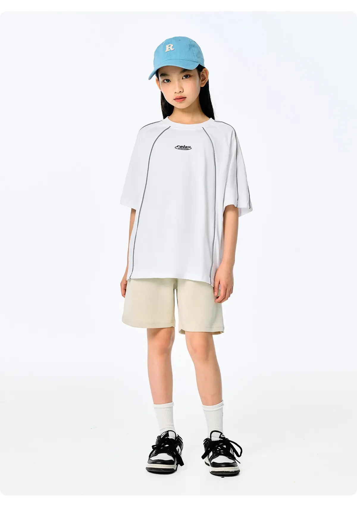 Kids Black Retro Sports T-Shirt for Girls Boys — feature 23