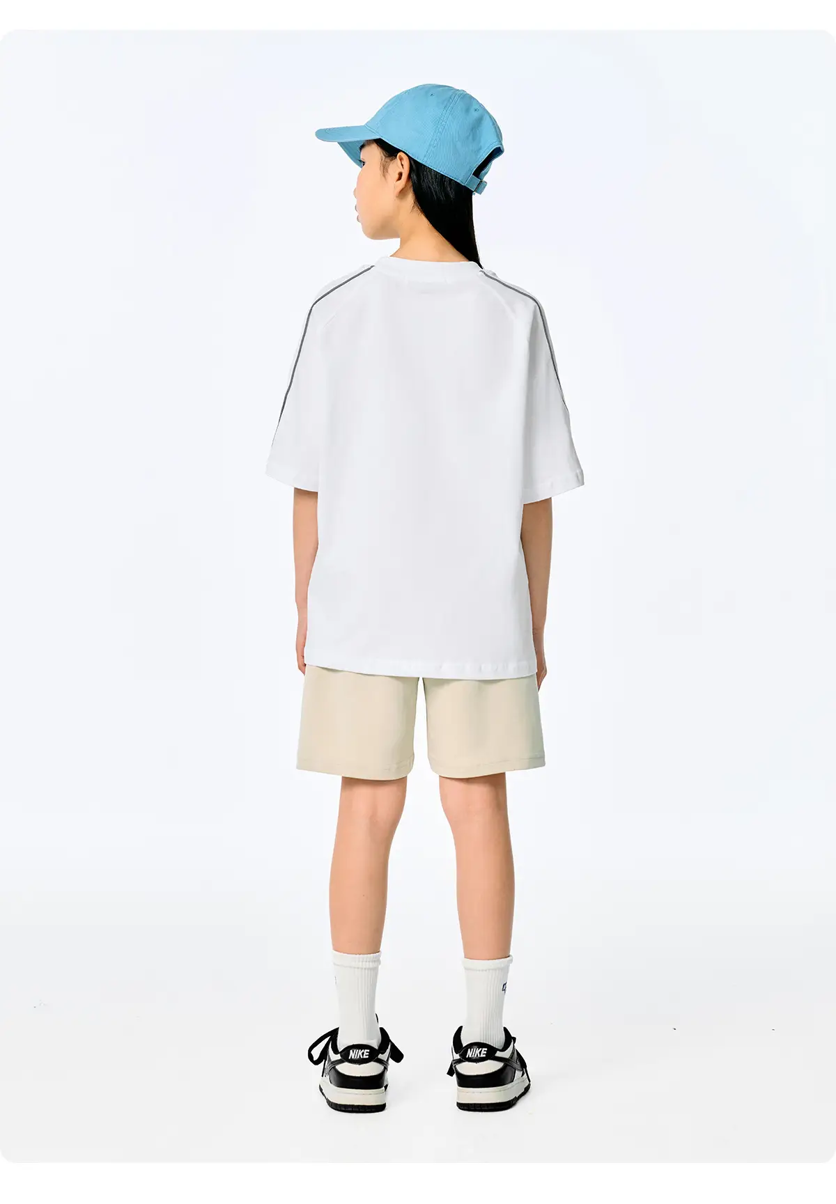 Kids Black Retro Sports T-Shirt for Girls Boys — feature 25