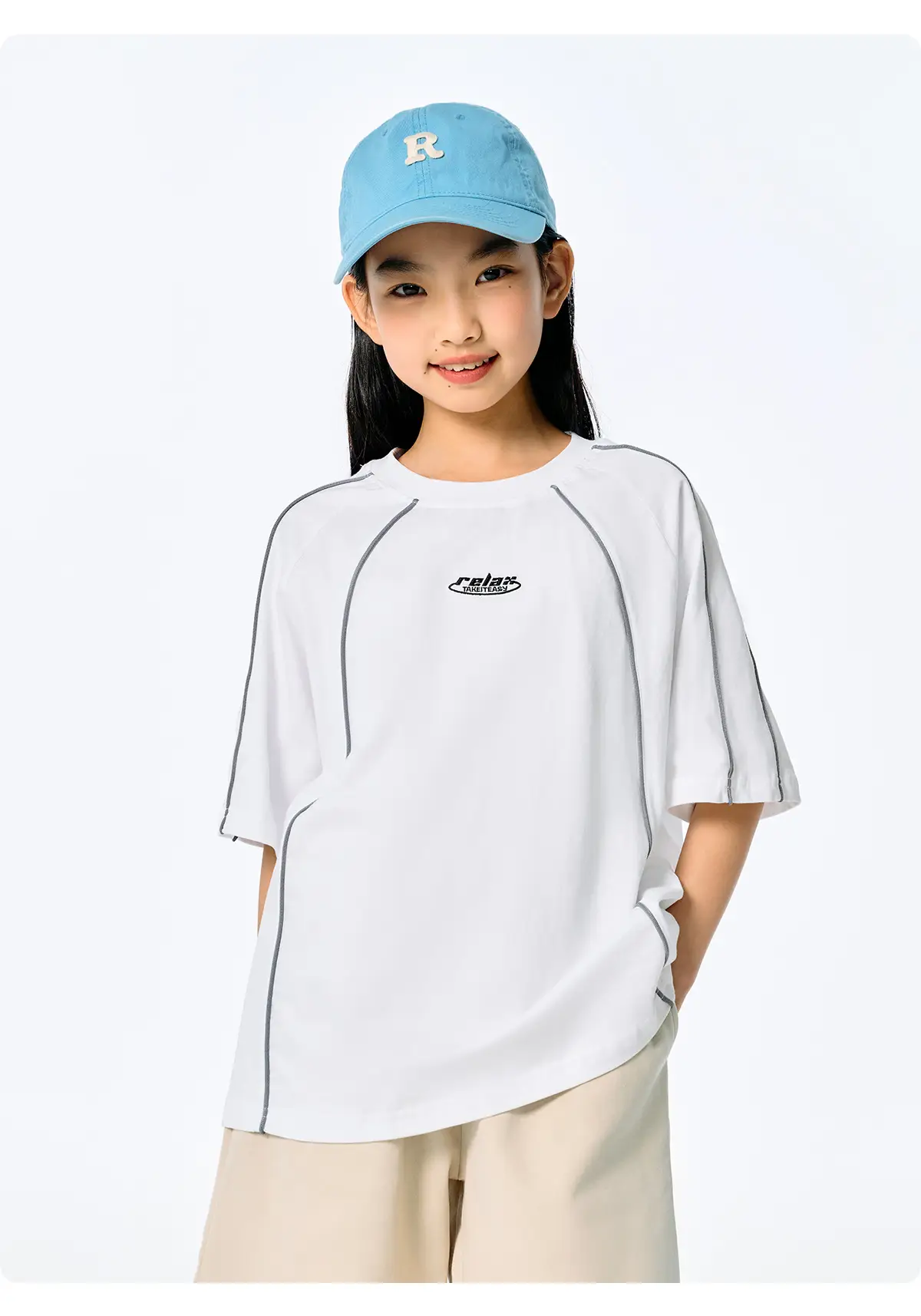Kids Black Retro Sports T-Shirt for Girls Boys — feature 28