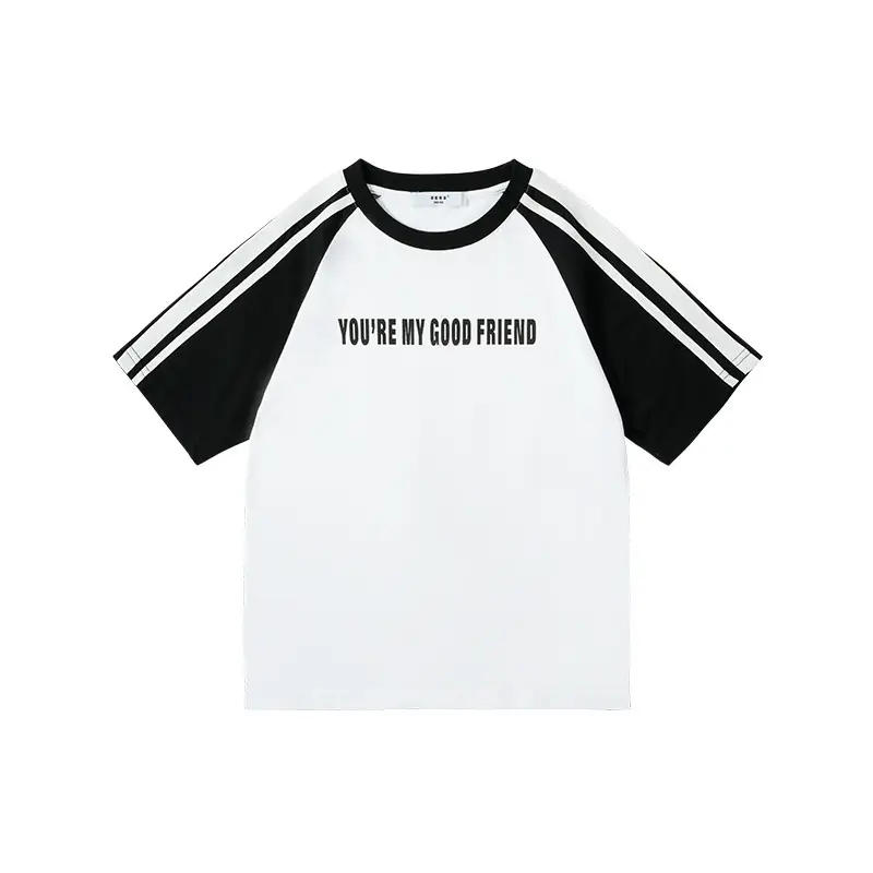 Kids Black Retro Sports T-Shirt for Girls Boys - Image 4