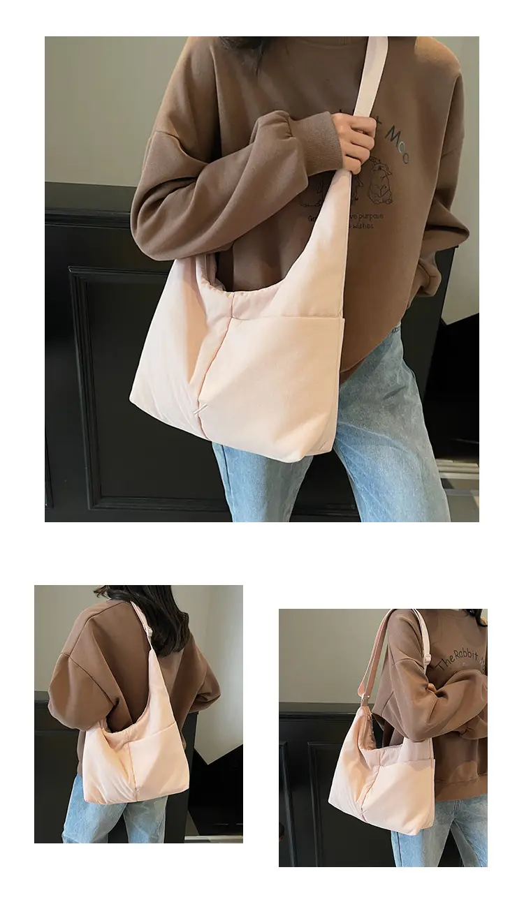 New Pink Large Capacity Shoulder Bag for Women — feature 15