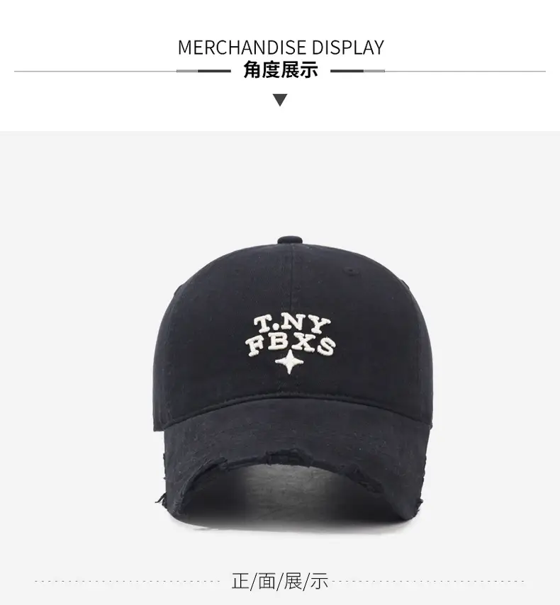 TNYF BKS Embroidered Black Baseball Cap for Men — feature 9