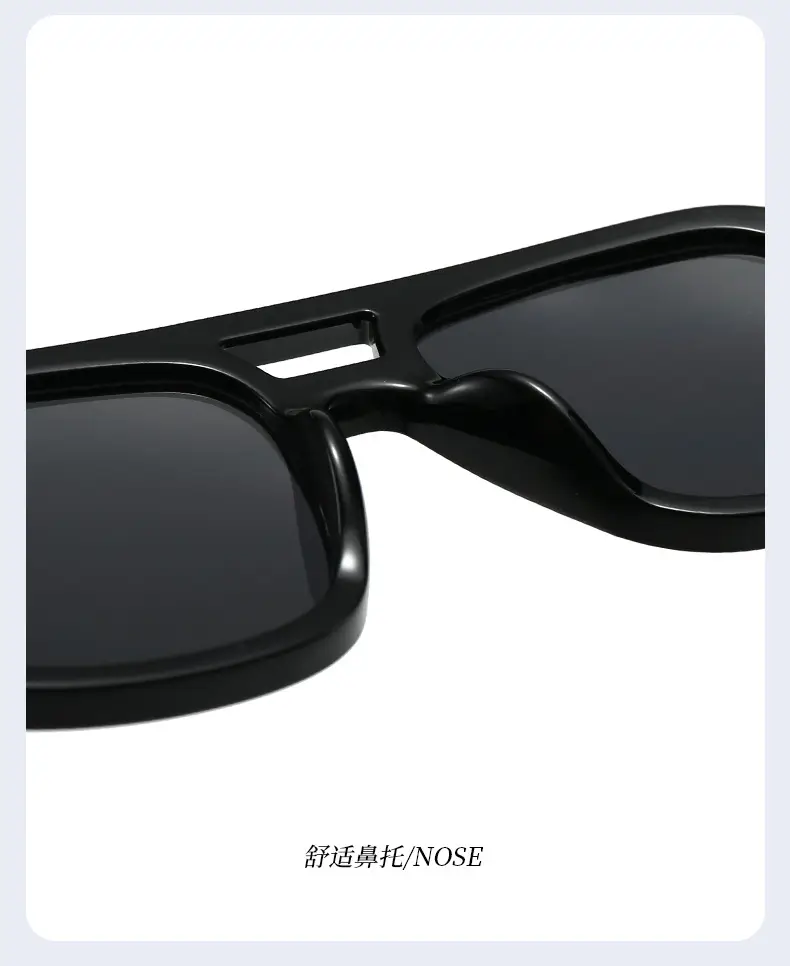 2025 Unisex Double Bridge Sunglasses with Pink Lens β feature 8