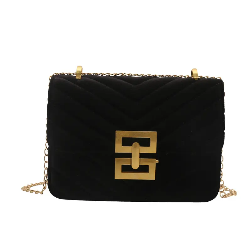 2025 Spring Small Square Bag Women Plaid Embroidery Chain - Image 10