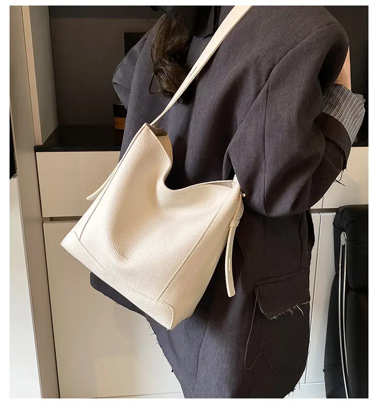 Women's 2-Piece Cream White Tote & Shoulder Bag Set — feature 3