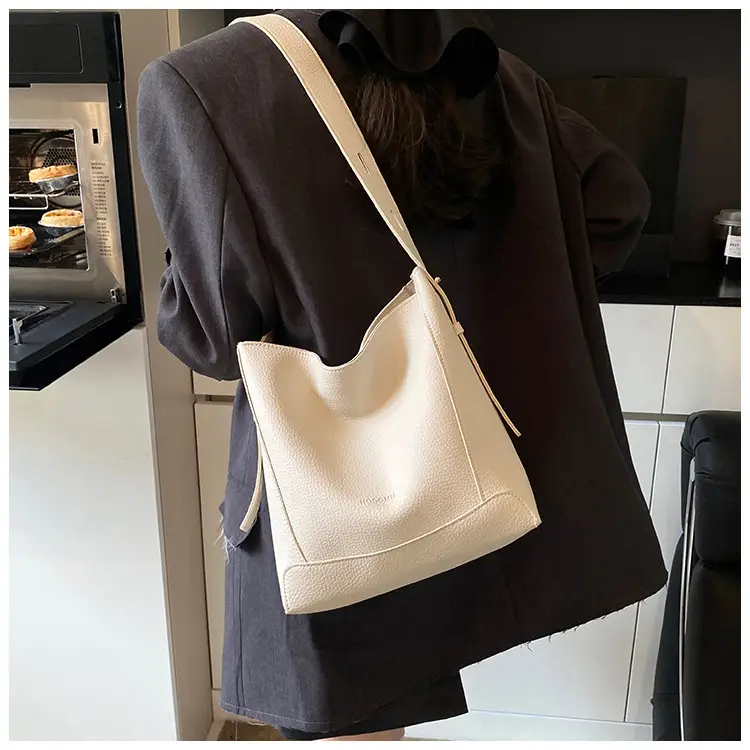 Women's 2-Piece Cream White Tote & Shoulder Bag Set — feature 31
