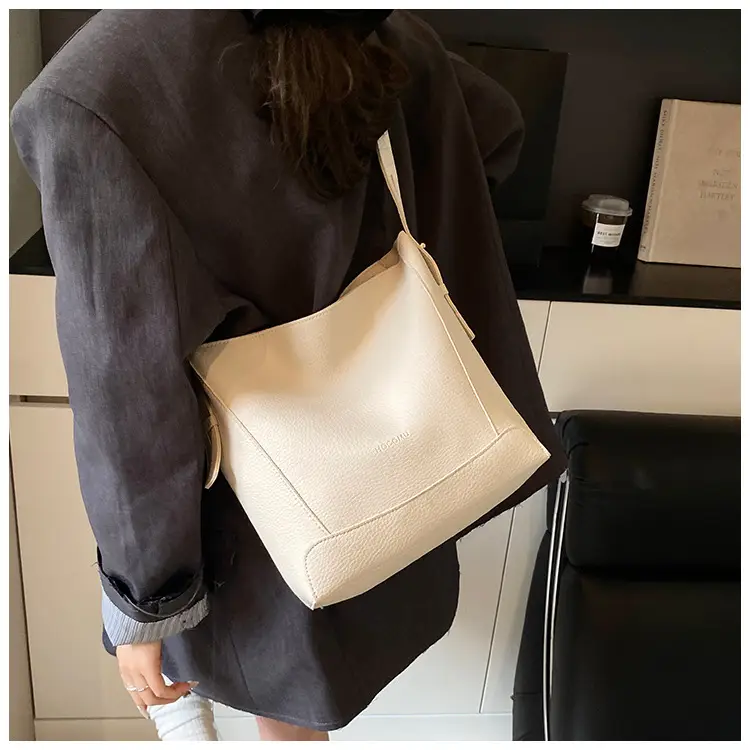 Women's 2-Piece Cream White Tote & Shoulder Bag Set — feature 33
