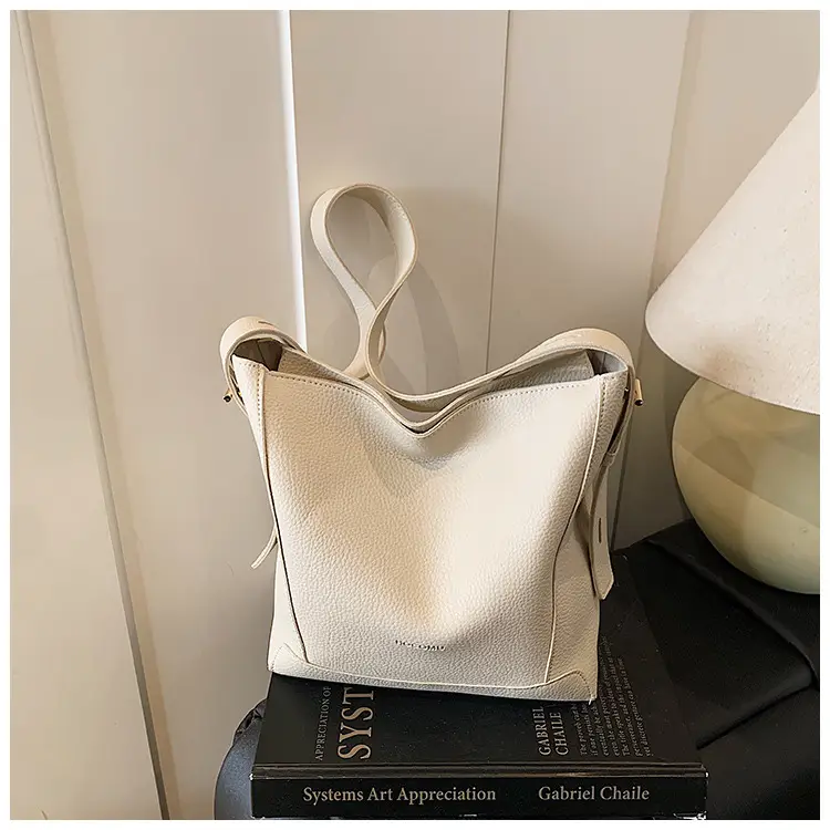 Women's 2-Piece Cream White Tote & Shoulder Bag Set — feature 38
