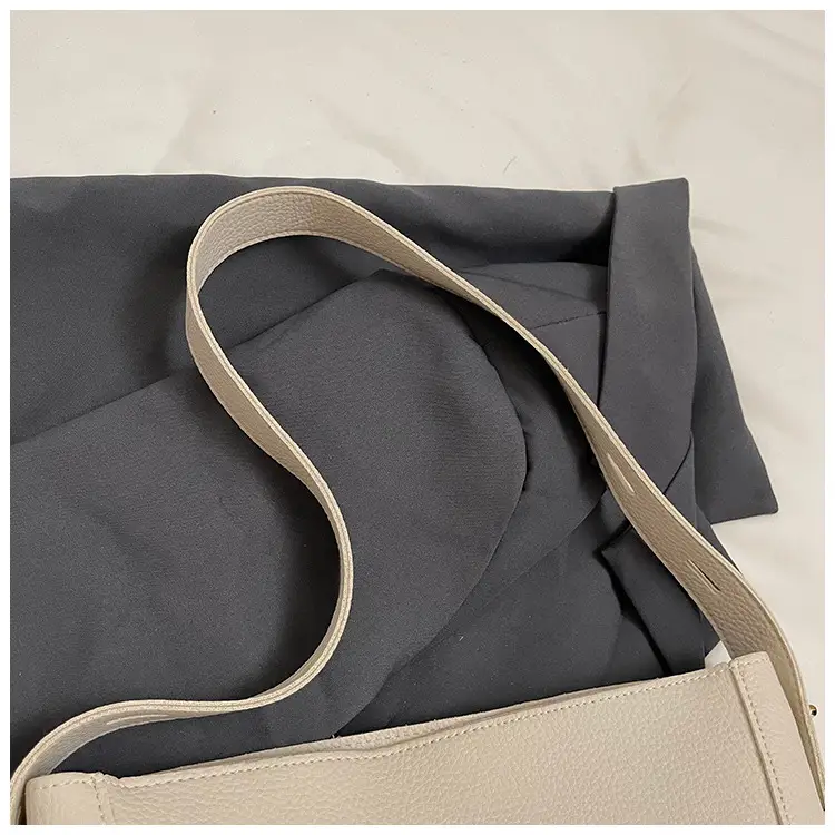 Women's 2-Piece Cream White Tote & Shoulder Bag Set — feature 50