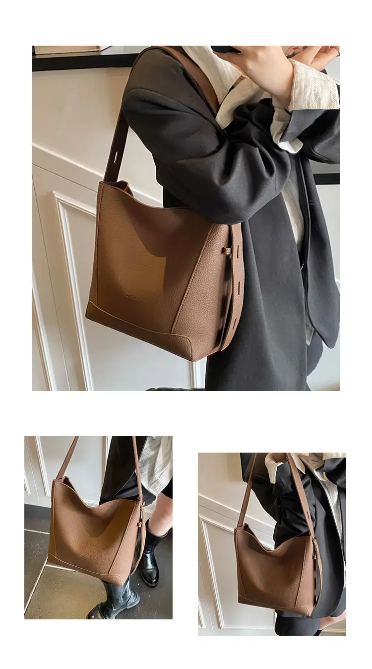 Women's 2-Piece Cream White Tote & Shoulder Bag Set — feature 7