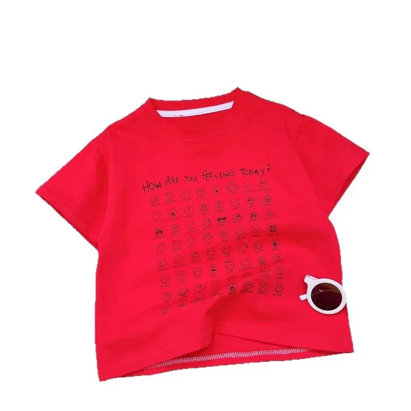 Children's White Graphic T-Shirt Short Sleeve Summer 2025 - Image 11