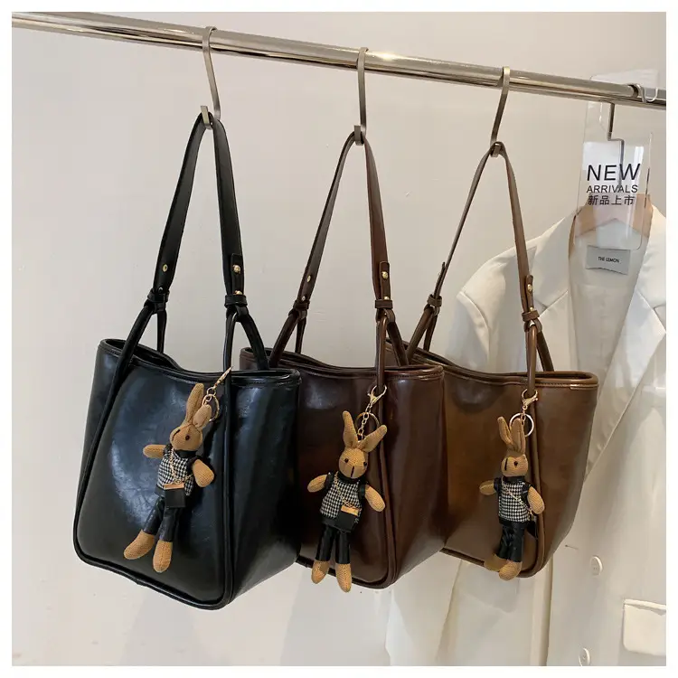 Brown Leather Cross-Body Tote Bag for Women — feature 10