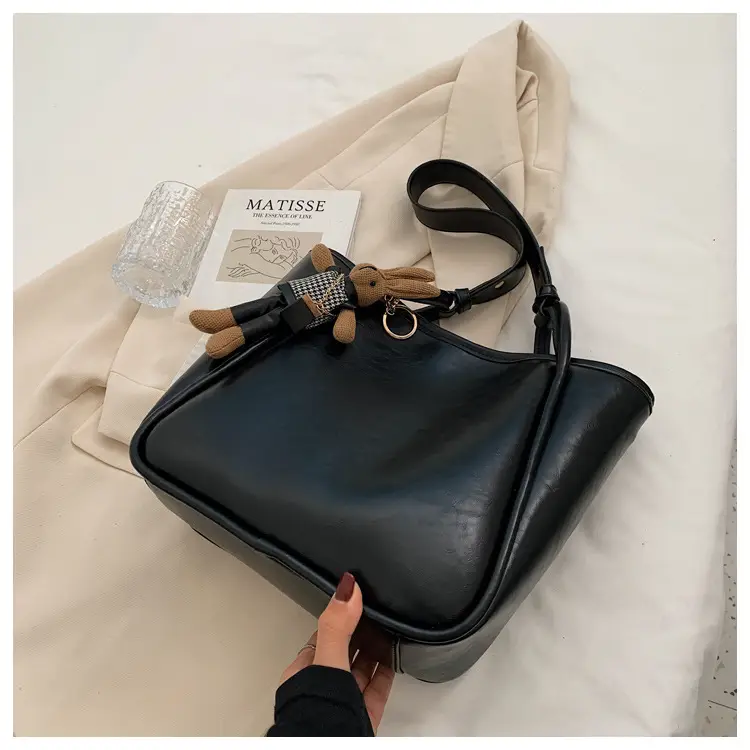 Brown Leather Cross-Body Tote Bag for Women — feature 18