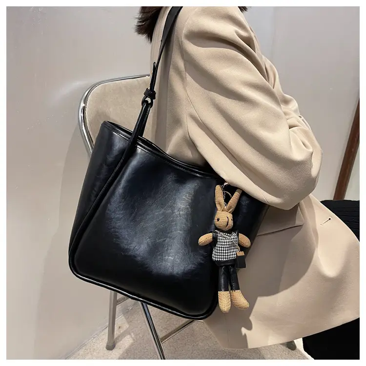 Brown Leather Cross-Body Tote Bag for Women — feature 22