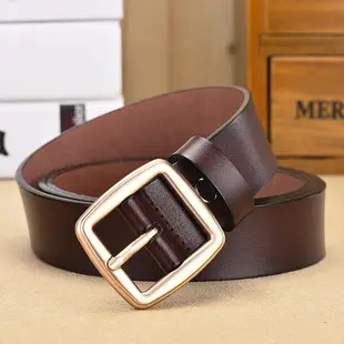 Women's Black Leather Belt with Silver Buckle — feature 1