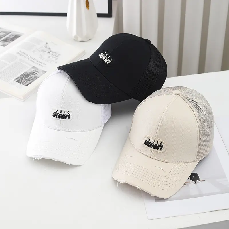 2025 White Embroidered Baseball Cap for Women - Image 7