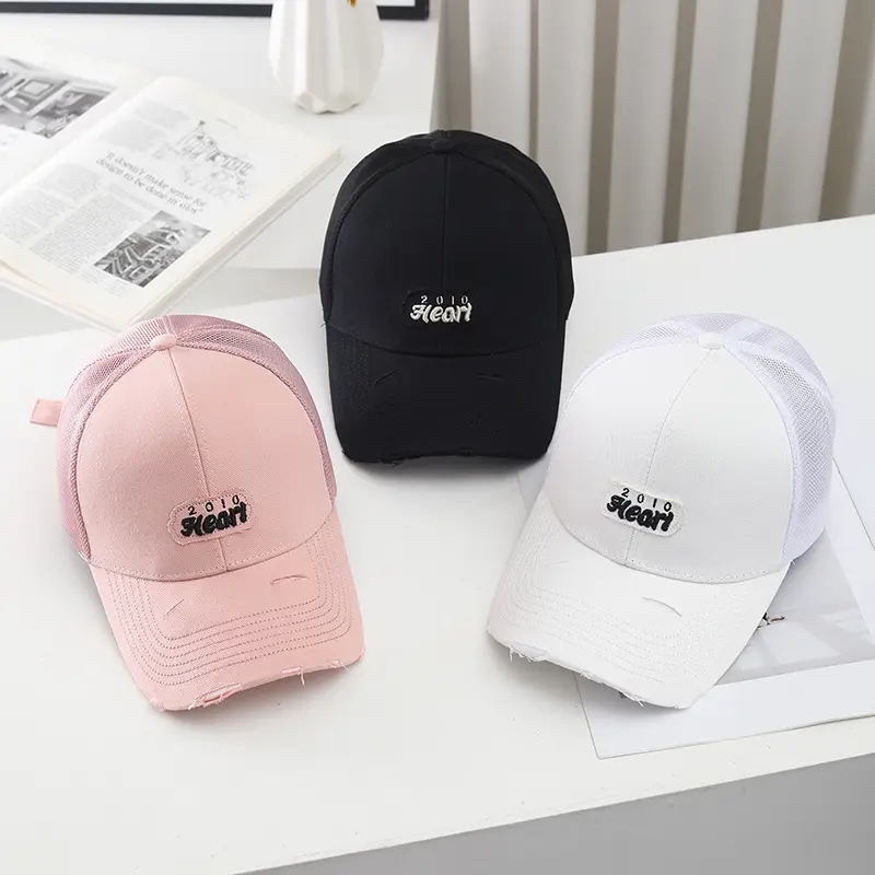 2025 White Embroidered Baseball Cap for Women - Image 8