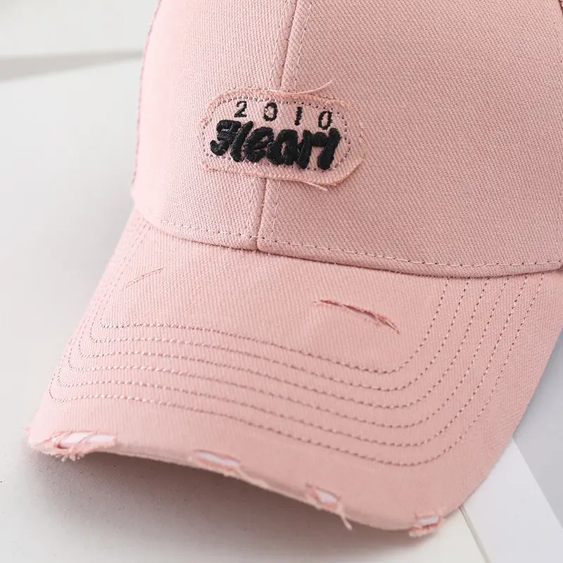 2025 White Embroidered Baseball Cap for Women — feature 3
