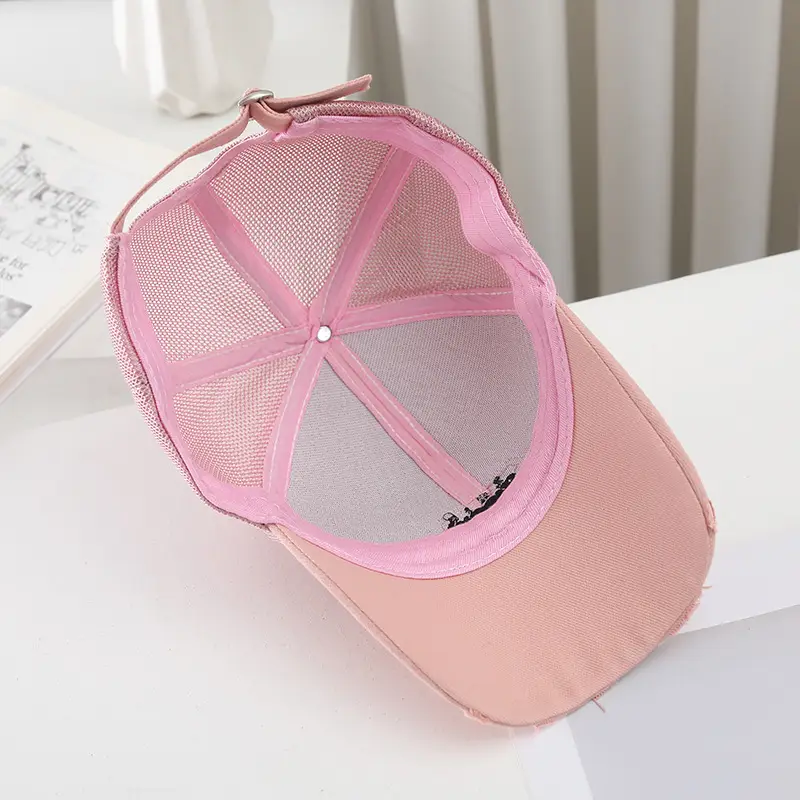 2025 White Embroidered Baseball Cap for Women — feature 4