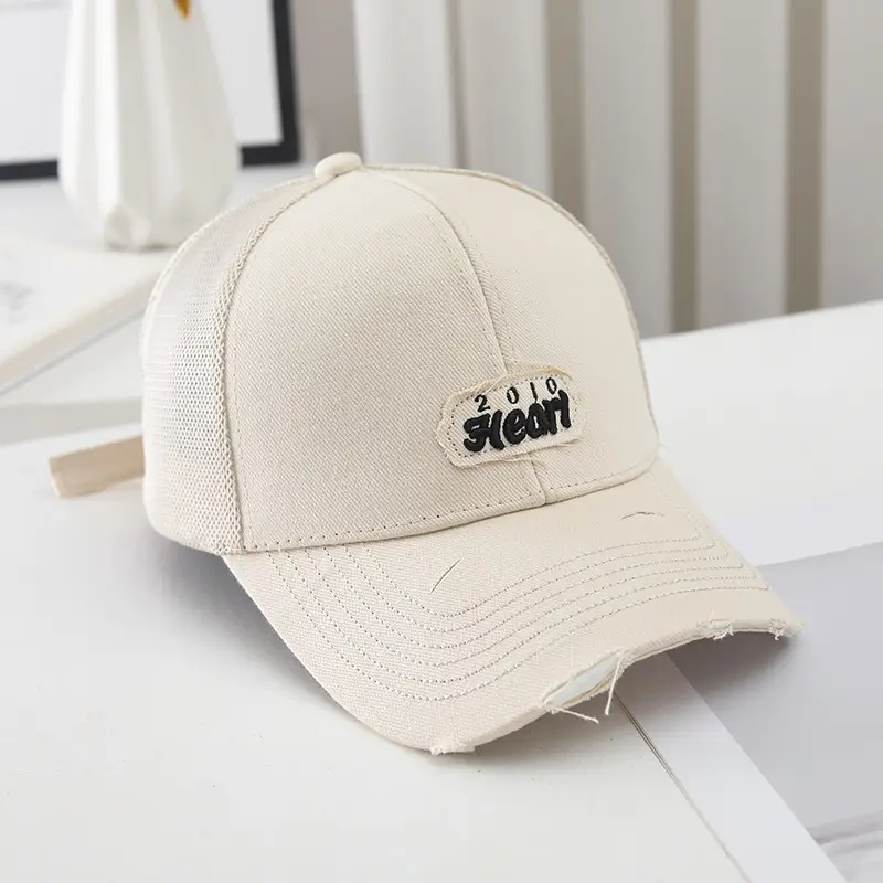 2025 White Embroidered Baseball Cap for Women - Image 3