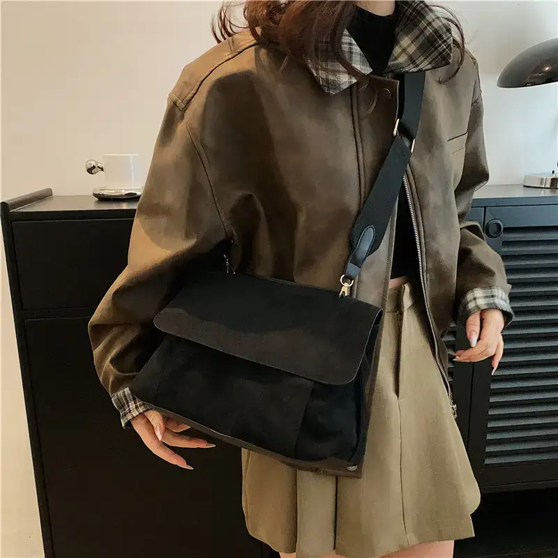 Deerskin Velvet Crossbody Bag for Women - Image 4