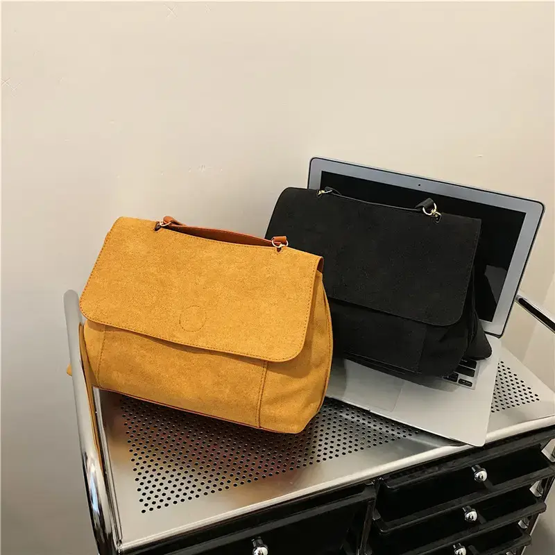 Deerskin Velvet Crossbody Bag for Women - Image 6