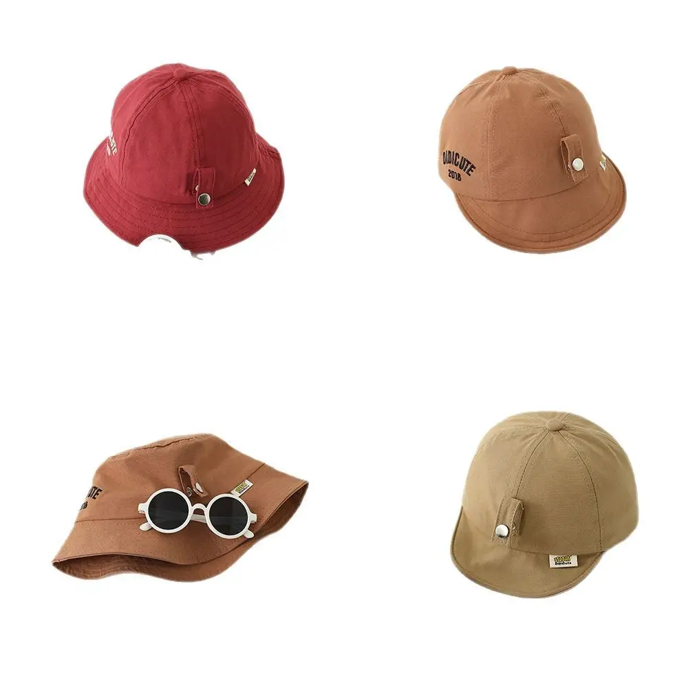 Red Sunglasses Cap for Girls Boys Summer Sunshade