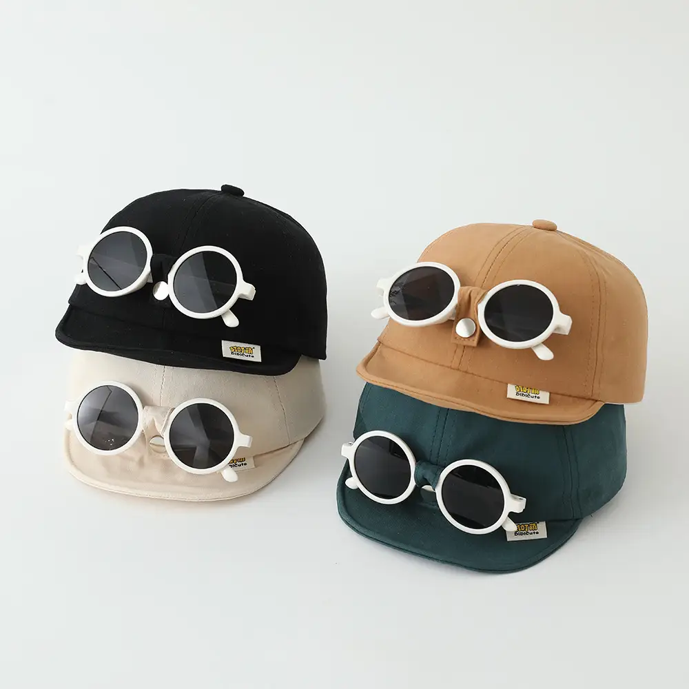 Red Sunglasses Cap for Girls Boys Summer Sunshade — feature 3