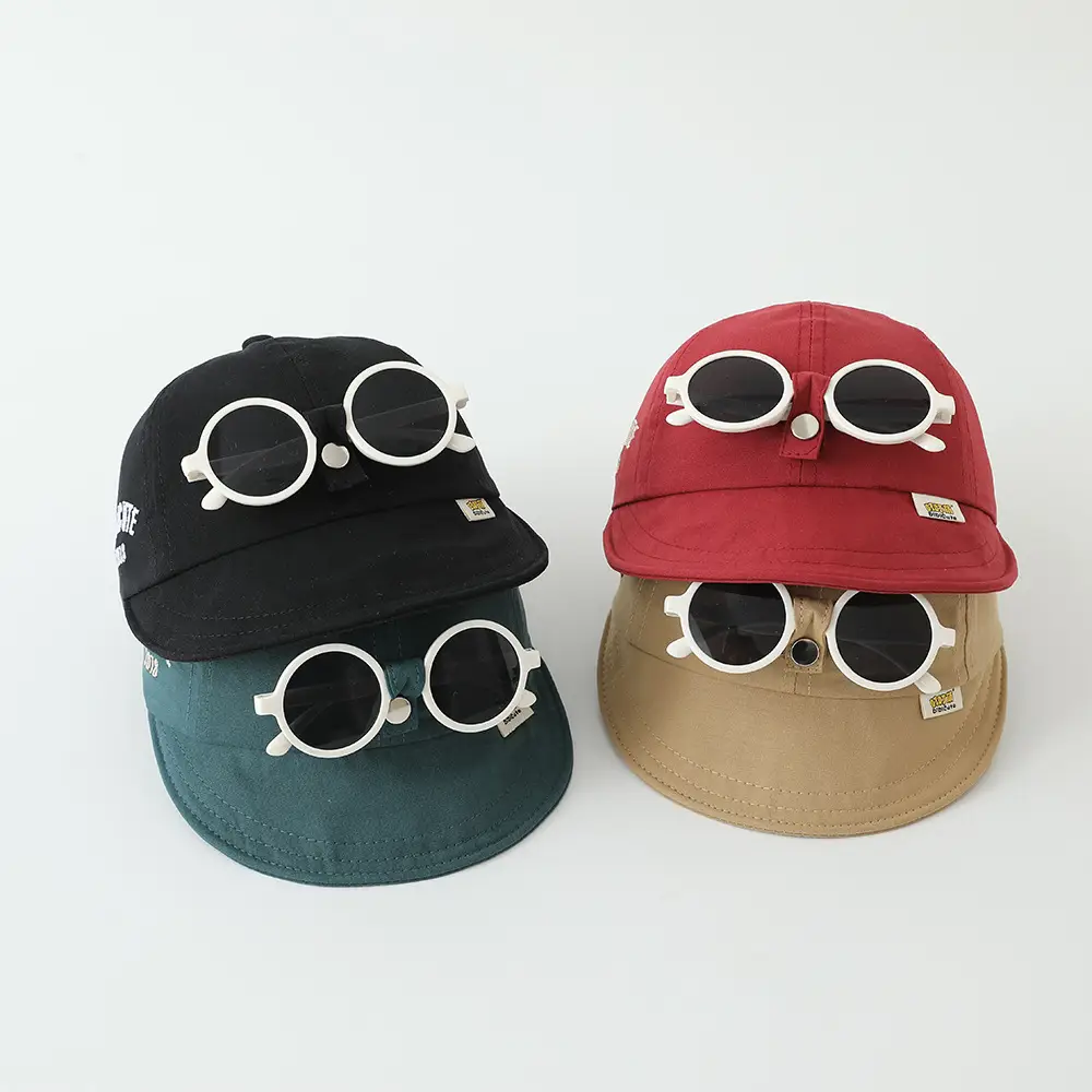Red Sunglasses Cap for Girls Boys Summer Sunshade — feature 8