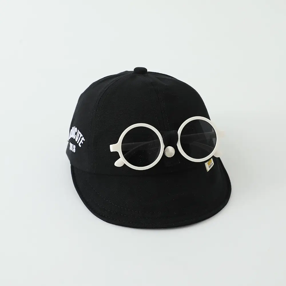 Red Sunglasses Cap for Girls Boys Summer Sunshade