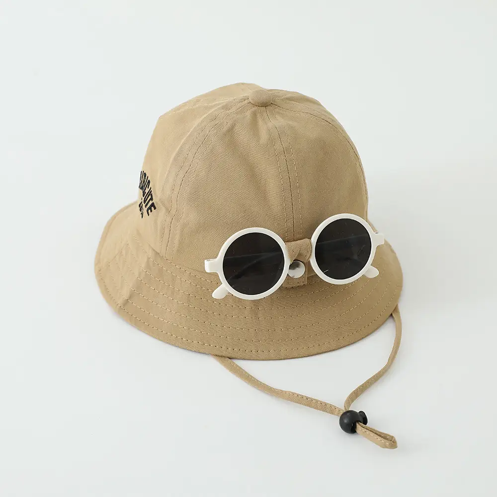 Red Sunglasses Cap for Girls Boys Summer Sunshade