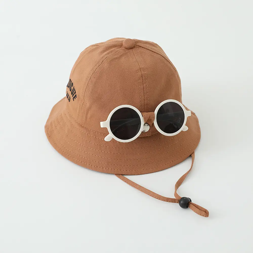 Red Sunglasses Cap for Girls Boys Summer Sunshade