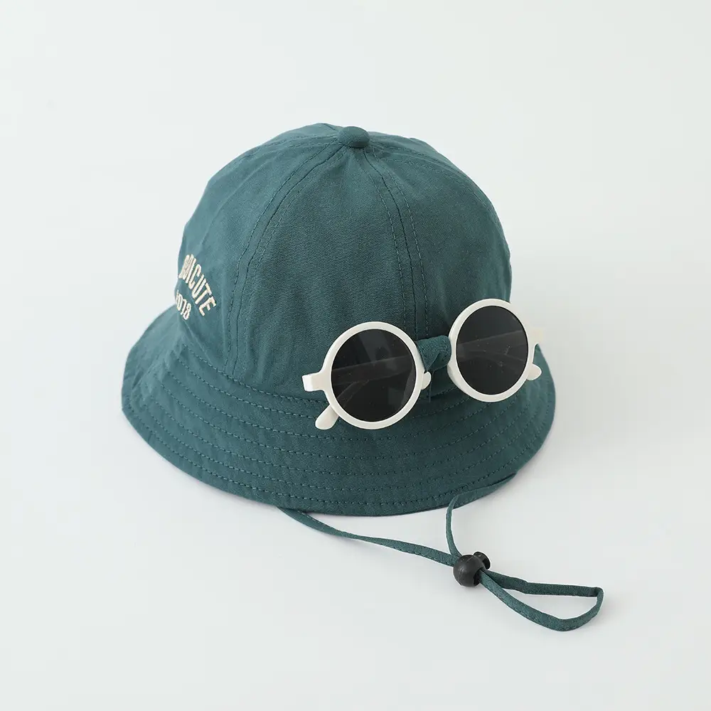 Red Sunglasses Cap for Girls Boys Summer Sunshade