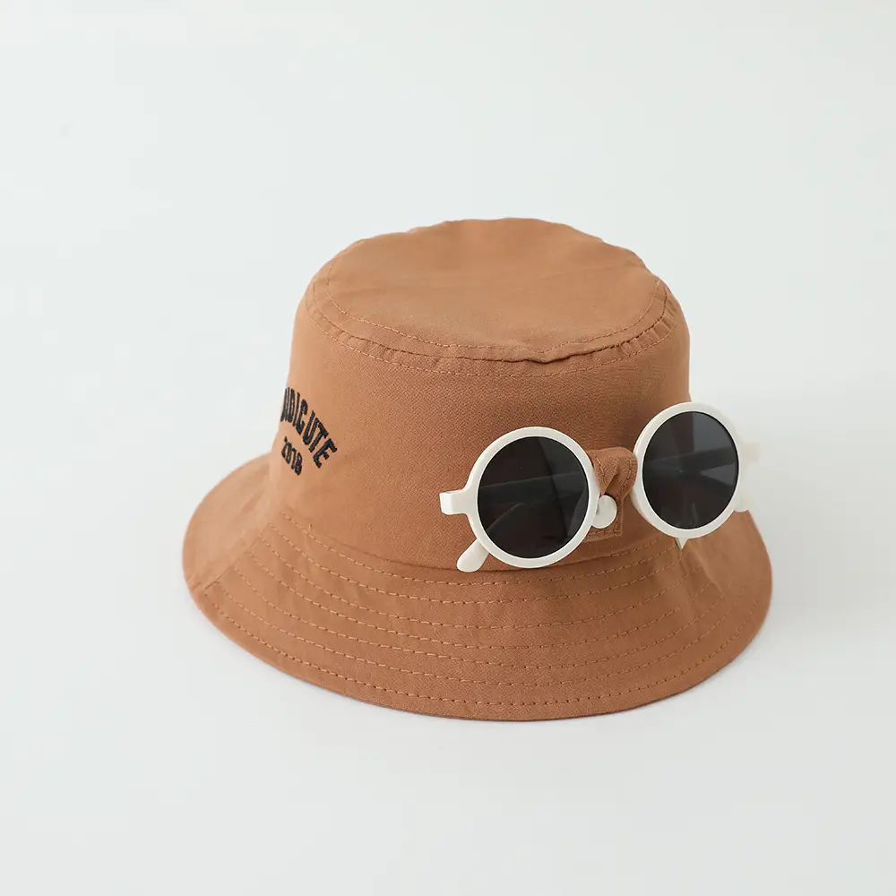 Red Sunglasses Cap for Girls Boys Summer Sunshade