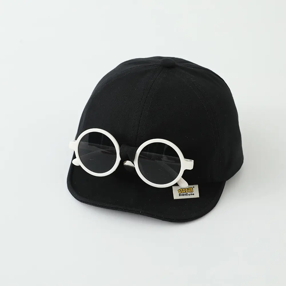 Red Sunglasses Cap for Girls Boys Summer Sunshade