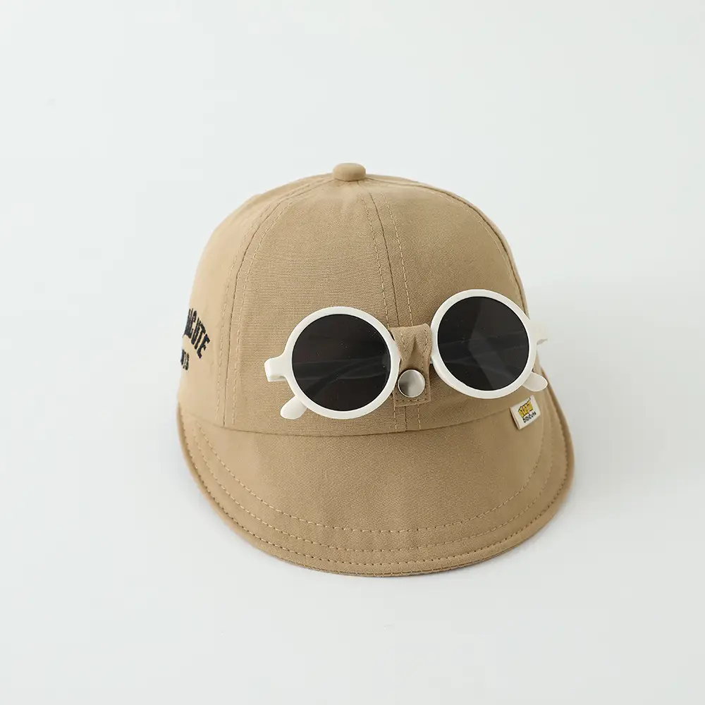 Red Sunglasses Cap for Girls Boys Summer Sunshade