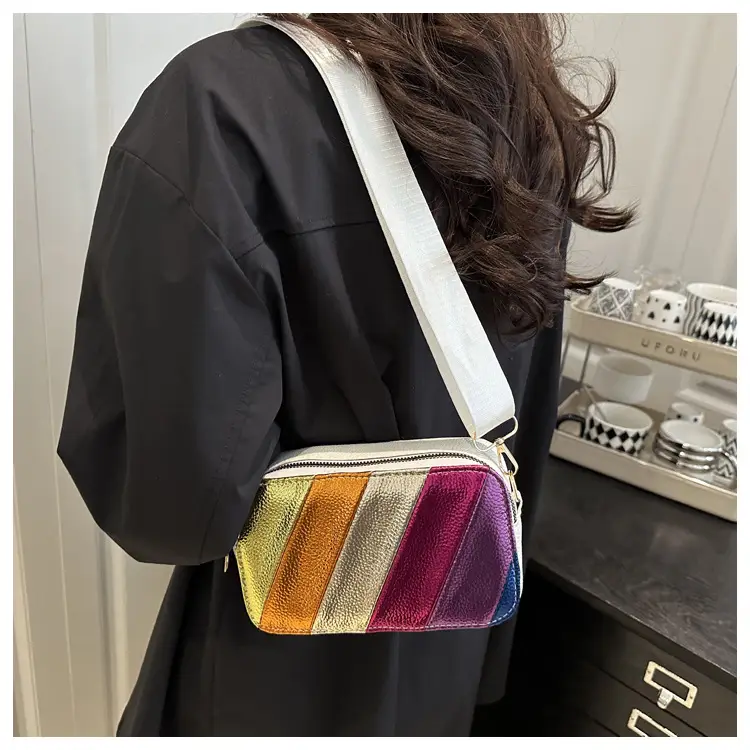 Korean Style Stripe Crossbody Bag for Women — feature 16