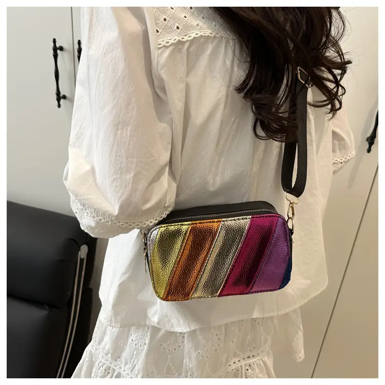 Korean Style Stripe Crossbody Bag for Women — feature 24