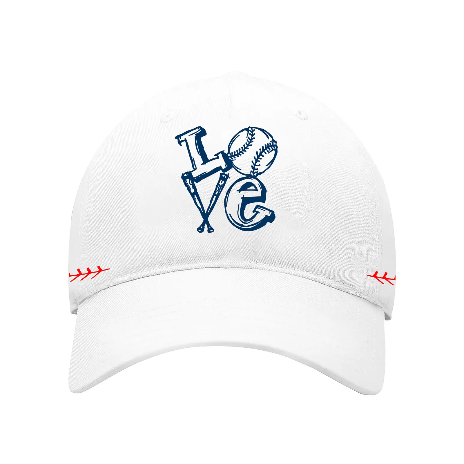 Men's Black Baseball Cap with "Love" Design — feature 3