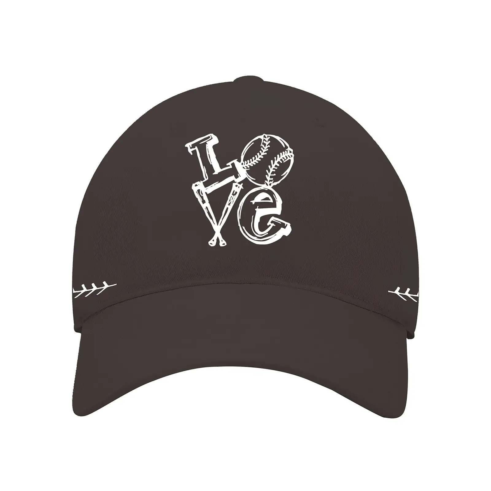 Men's Black Baseball Cap with "Love" Design — feature 4