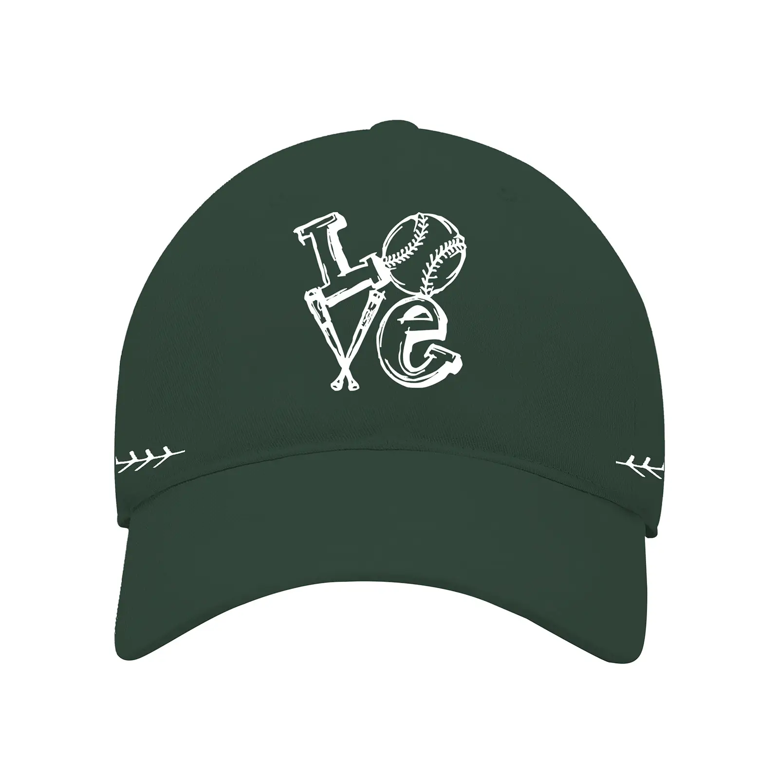 Men's Black Baseball Cap with "Love" Design — feature 5