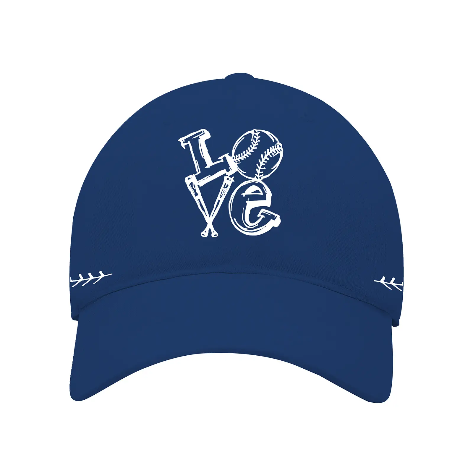 Men's Black Baseball Cap with "Love" Design